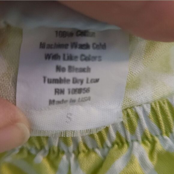 Haley & The Hound Green Spring Geometric Print Blouse - Picture 6 of 9